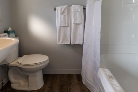 Standard Room | Bathroom | Hair dryer, towels, soap, shampoo