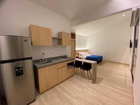 Standard Room | Private kitchen | Full-size fridge, microwave, dishwasher, blender