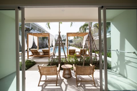 Deluxe Room, Poolside | Balcony view