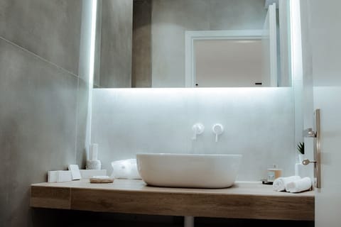 Deluxe Suite | Bathroom | Shower, rainfall showerhead, free toiletries, hair dryer