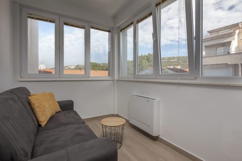 Family Room, 1 Bedroom, Sea Facing (Family Resort Santa Maria II Room 201) | Living area | 21-inch flat-screen TV with cable channels