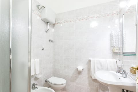 Rainfall showerhead, free toiletries, hair dryer, bidet