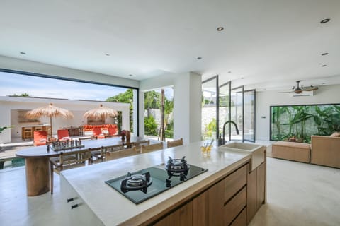 Villa | Private kitchen | Fridge, stovetop, dishwasher, coffee/tea maker