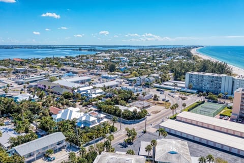 House, Multiple Beds, Pool View (Anna Maria Island Edgewater Bungalow) | Aerial view