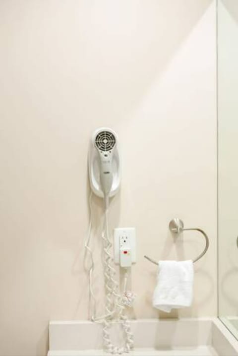 Comfort Apartment | Bathroom | Rainfall showerhead, hair dryer, towels, soap