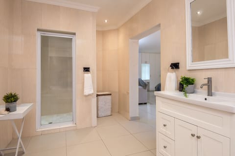 Luxury Suite | Bathroom | Separate tub and shower, rainfall showerhead, free toiletries