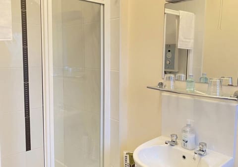 Superior Double Room | Bathroom | Hair dryer, towels, soap, shampoo