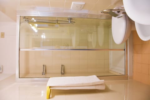 Comfort Quadruple Room, Balcony, Partial Sea View | Bathroom | Shower, free toiletries, hair dryer, towels