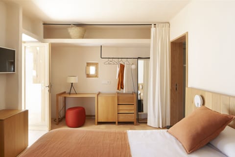 Deluxe Double Room (Sky Terrace) | Minibar, in-room safe, desk, laptop workspace