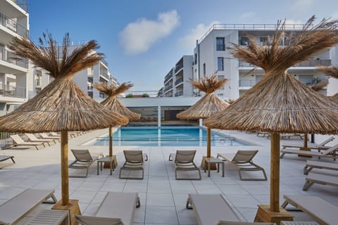 Indoor pool, seasonal outdoor pool