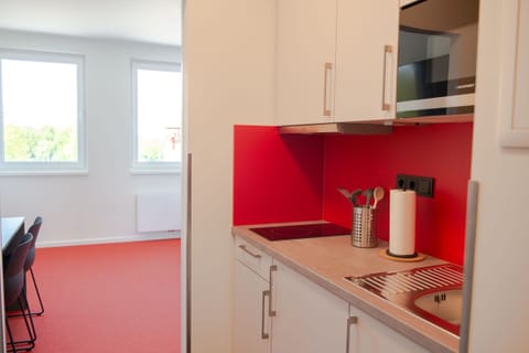 Suite | Private kitchen | Fridge, microwave, oven, stovetop