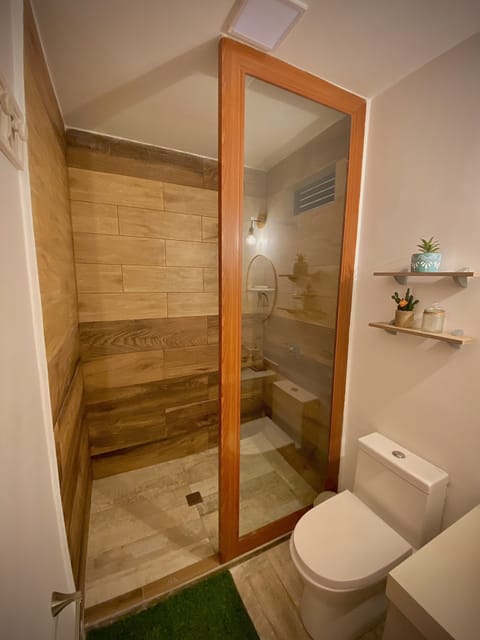 Standard Double Room | Bathroom | Shower, hair dryer, towels, soap