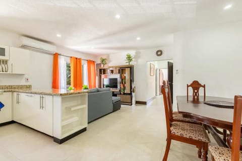 Apartment | Private kitchen | Fridge, microwave, oven, stovetop