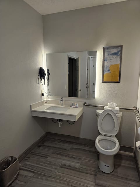 Room, 1 King Bed, Accessible, Non Smoking | Bathroom | Bathtub, hair dryer, towels