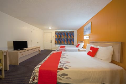 Room, 2 Queen Beds | Desk, free WiFi, bed sheets