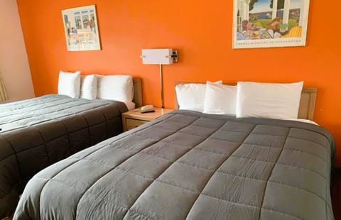 Room, 2 Queen Beds | Desk, free WiFi, bed sheets