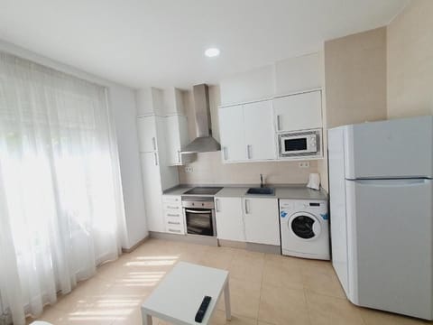 Apartment | Private kitchen | Full-size fridge, microwave, oven, stovetop