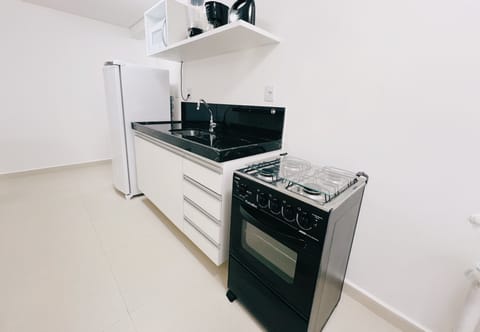 Traditional Apartment | Private kitchen | Full-size fridge, microwave, blender, cookware/dishes/utensils