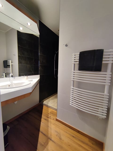 Standard Double Room | Bathroom | Shower, rainfall showerhead, hair dryer, towels