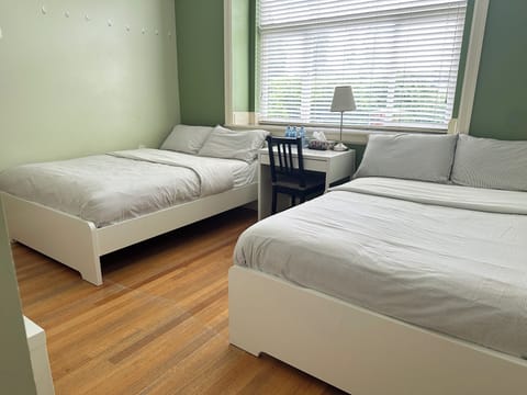 Deluxe Quadruple Room, 2 Queen Beds, Private Bathroom (Room G) | Desk, free WiFi, bed sheets