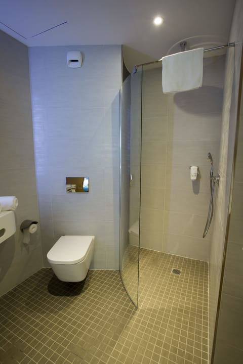 Suite | Bathroom | Shower, free toiletries, hair dryer, towels