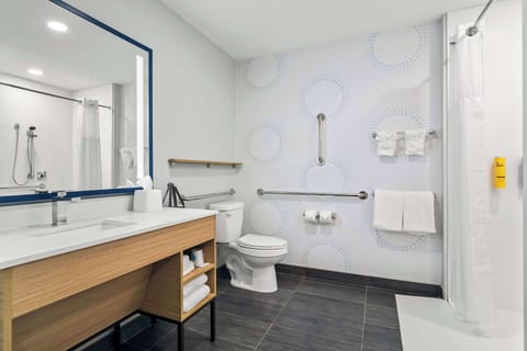 Room, 1 King Bed, Accessible, Bathtub | Bathroom