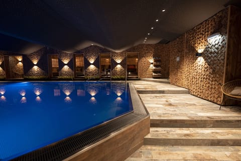 Indoor pool, seasonal outdoor pool