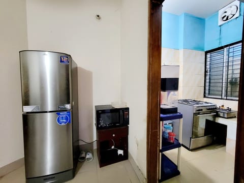 Apartment | Private kitchen | Fridge, stovetop, electric kettle