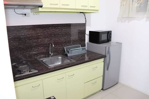 Studio Apartment | Private kitchenette | Fridge, microwave, stovetop, dishwasher