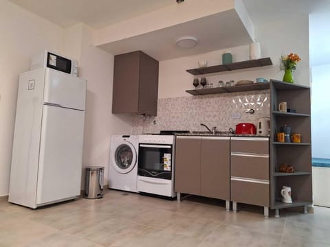 Family Apartment, 2 Bedrooms, Kitchen, City View | Private kitchen | Full-size fridge, microwave, oven, stovetop