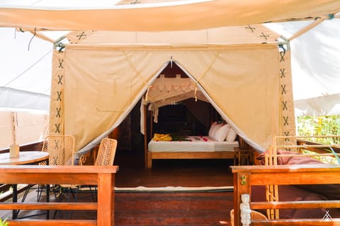 Luxury Tent, 1 Bedroom, Private Bathroom | 1 bedroom, premium bedding, in-room safe, blackout drapes