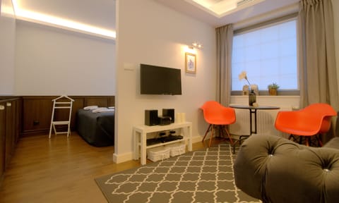 Motlava Studio, Tartaczna 2 street | Living area | LCD TV