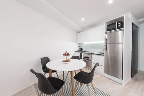 City Studio | Private kitchen | Full-size fridge, microwave, oven, stovetop