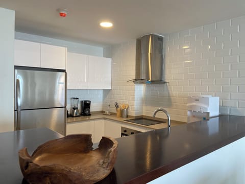 Panoramic Apartment, Accessible, Non Smoking | Private kitchen | Full-size fridge, microwave, oven, stovetop