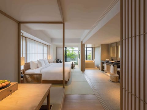 Room, 1 King Bed (Onsen Retreat) | Minibar, in-room safe, soundproofing, iron/ironing board