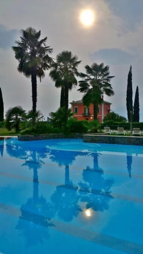 Seasonal outdoor pool, pool umbrellas, sun loungers