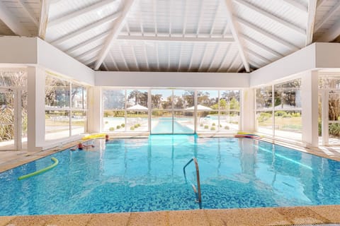 Indoor pool, seasonal outdoor pool