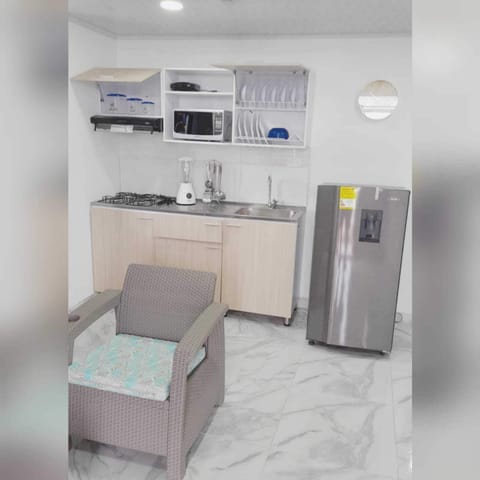 Traditional Apartment | Private kitchen | Full-size fridge, microwave, stovetop, coffee/tea maker