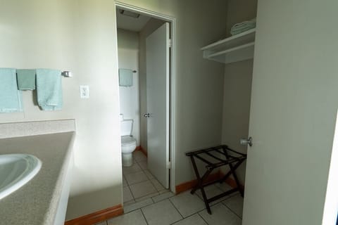 Suite, 2 Queen Beds and 1 Sofa Bed, Balcony, Ocean View (No pets) | Bathroom | Shower, free toiletries, hair dryer, towels