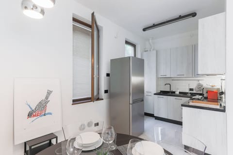 Apartment | Private kitchen | Full-size fridge, microwave, oven, stovetop