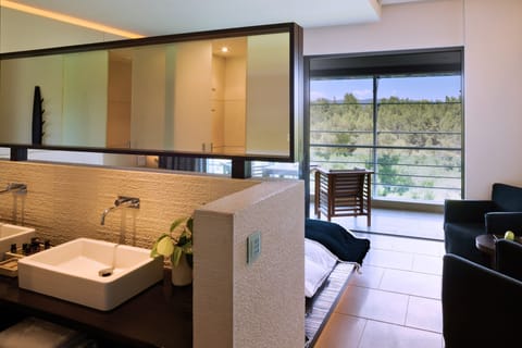 Executive Room, City View | Bathroom | Free toiletries, hair dryer, bathrobes, towels