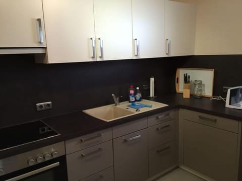 Apartment | Private kitchen | Electric kettle, toaster, highchair