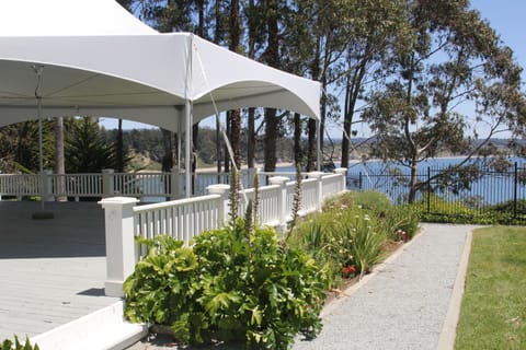 Outdoor wedding area