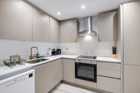 Basic Apartment, 1 Bedroom | Private kitchen | Fridge, oven, stovetop, toaster