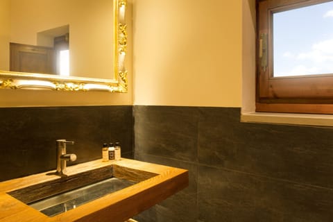 Junior Suite | Bathroom | Shower, rainfall showerhead, free toiletries, hair dryer