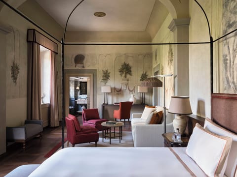 Separate tub and shower, hair dryer, bathrobes, slippers