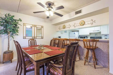 Condo, Multiple Beds, Balcony, Pool View (Padre Oasis #302) | Dining