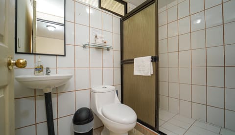 Double Room | Bathroom | Shower, hair dryer, towels