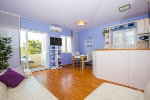 Apartment (Two Bedroom Apartment with Balcony an) | Living room | 32-inch flat-screen TV with digital channels