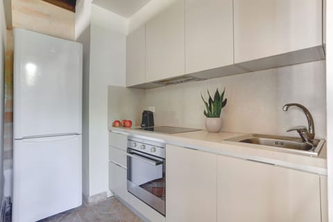 Deluxe Apartment, 2 Bedrooms, Patio | Private kitchen | Full-size fridge, oven, stovetop, dishwasher